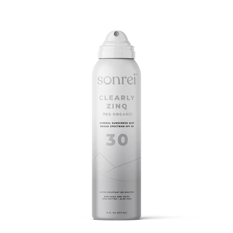 Clearly Zinq Organic Mineral Body Mist Sunscreen, SPF 30