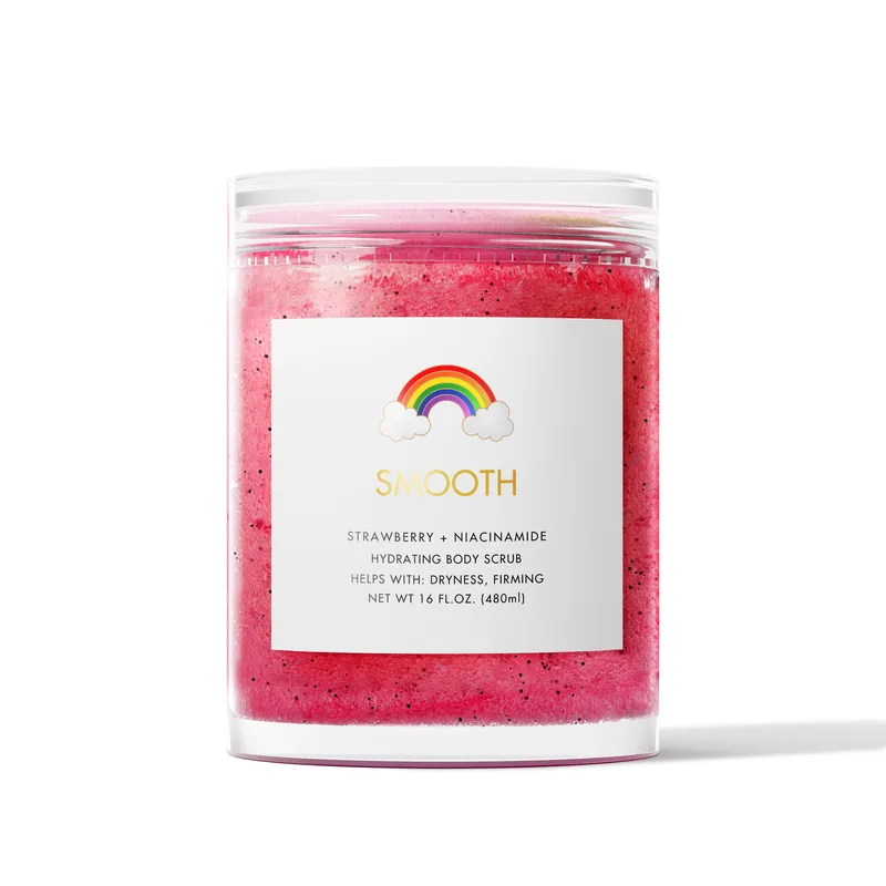Beauty Smooth Hydrating Body Scrub, Strawberry + Niacinamide