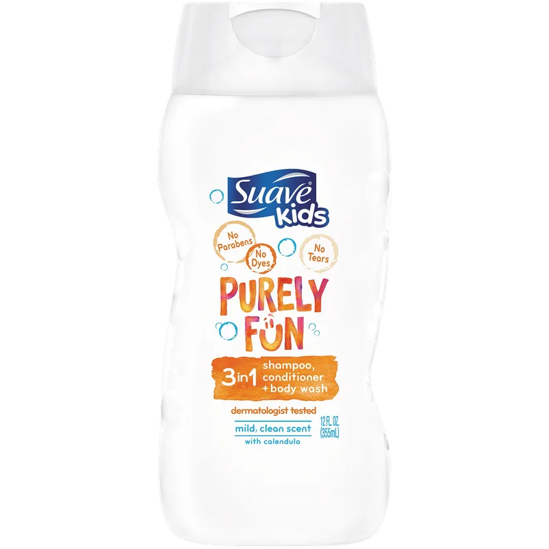 Kids Purely Fun 3 in 1 Shampoo + Conditioner + Body Wash