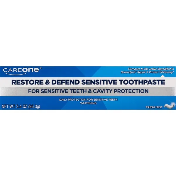 Restore & Defend Sensitive Toothpaste, Fresh Mint (2020 formulation)