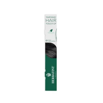 Temporary Hair Touch-Up, Black, Quick Root & Beard Concealer for Men and Women, Easy Brush Application, Vegan Formula