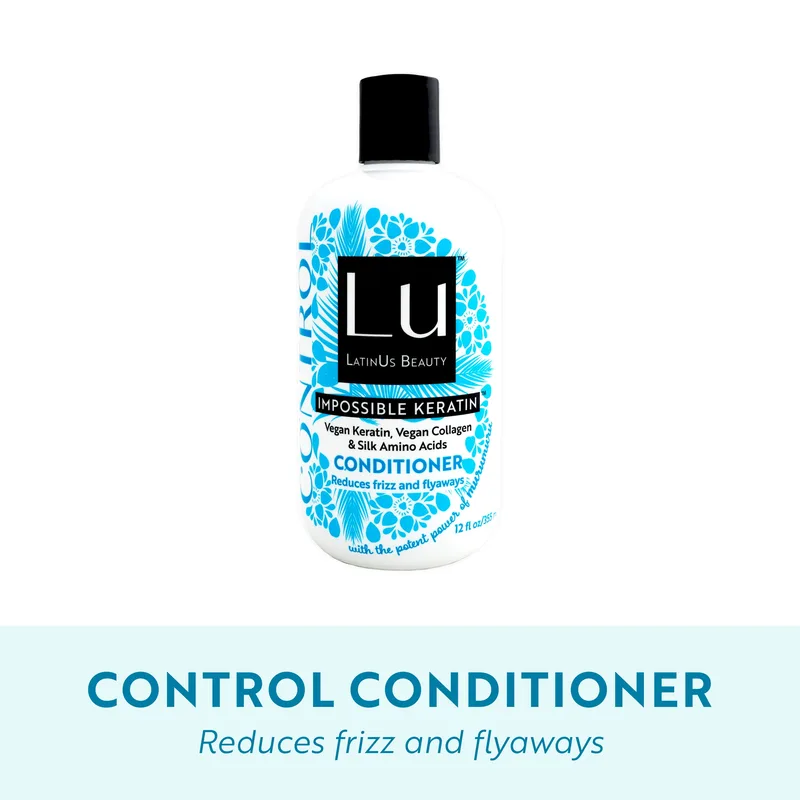 LU LatinUs Beauty Control Anti-Frizz Conditioner with Impossible Keratin, for All Hair Types