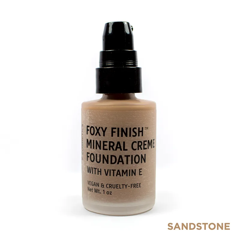 Foxy Satin Finish Foundation, Sandstone (2020 formulation)