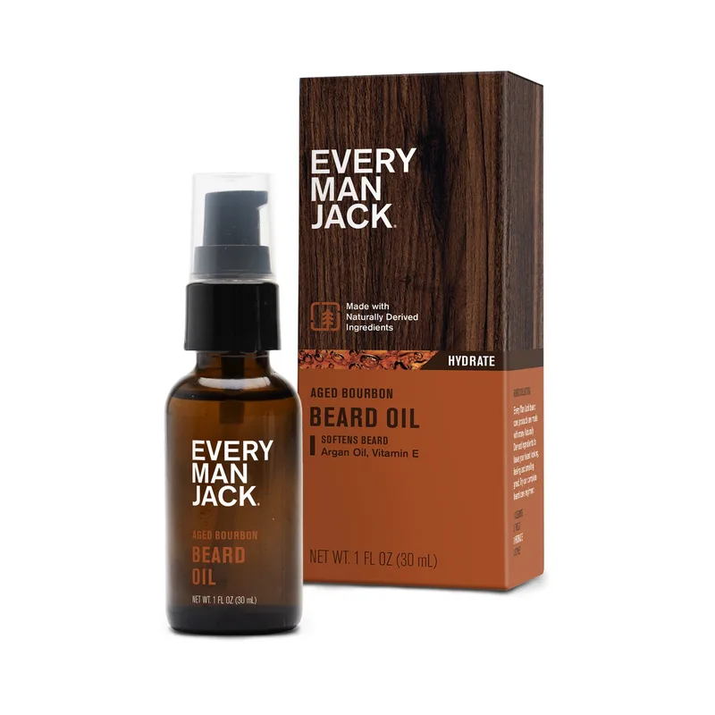 Hydrating Beard Oil for Men, Aged Bourbon