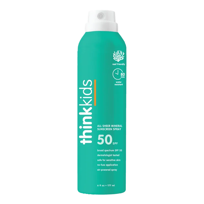 All Sheer Mineral Sunscreen Spray, Kids, SPF 50