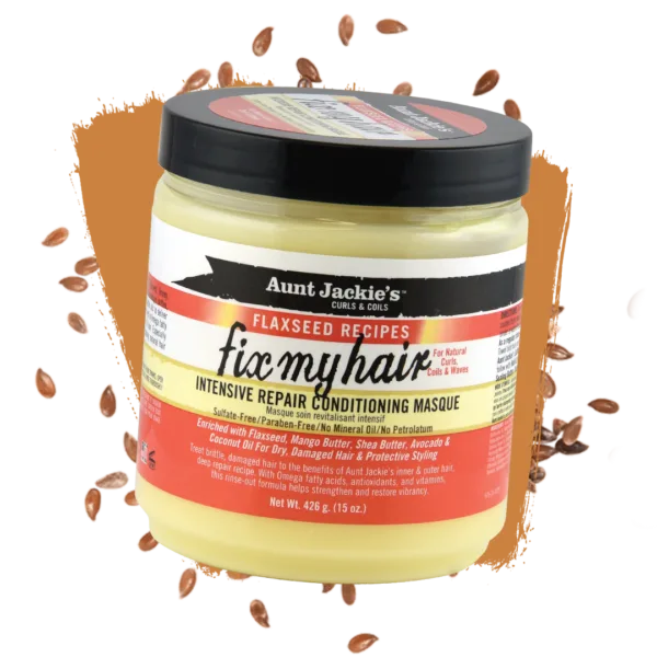 Curls & Coils Intensive Repair Conditioning Masque, Flaxseed Recipes (2020 formulation)