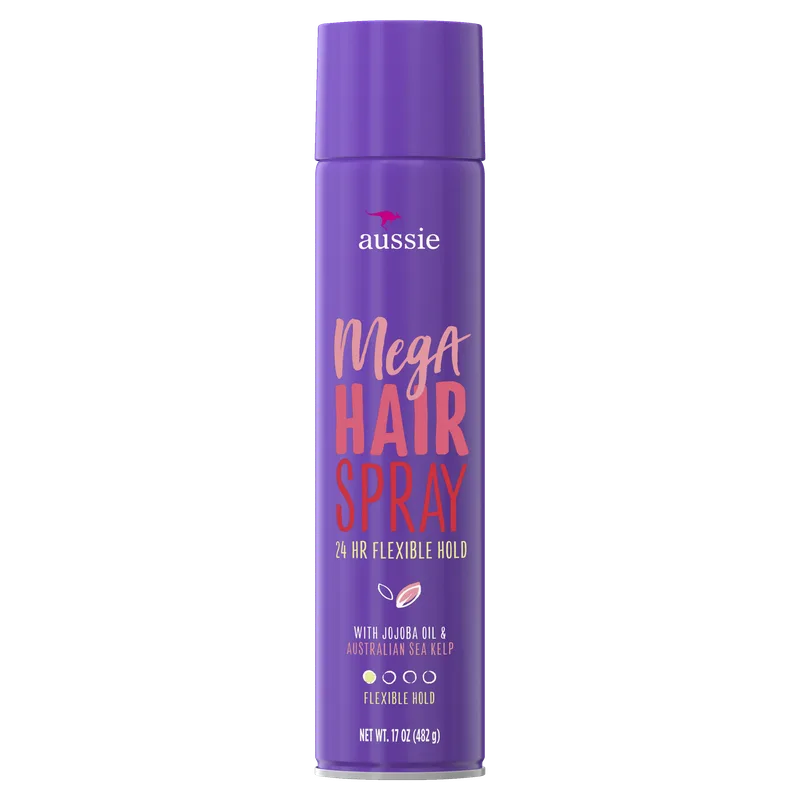 Mega Hold Hairspray, Jojoba Oil & Sea Kelp