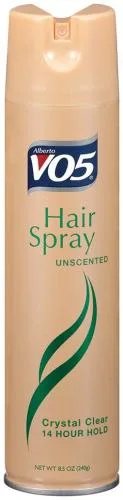 VO5 Crystal Clear Hairspray, Unscented (2018 formulation)