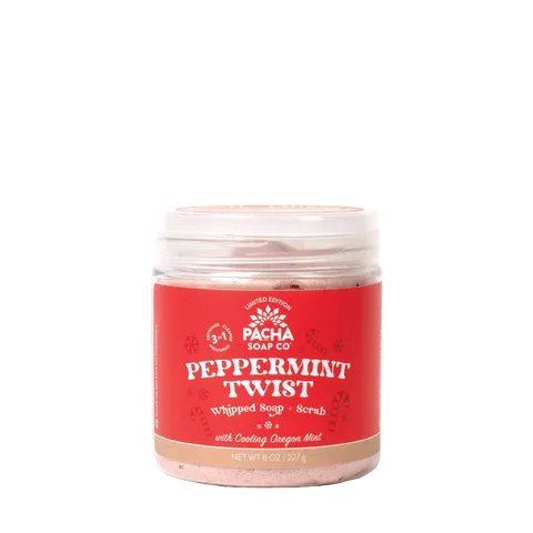 CO Peppermint Twist Whipped Soap + Scrub
