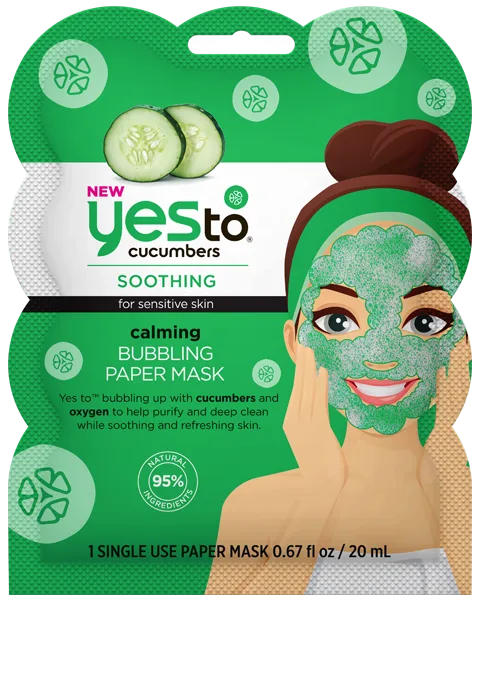 Bubbling Paper Mask, Cucumbers (2018 formulation)