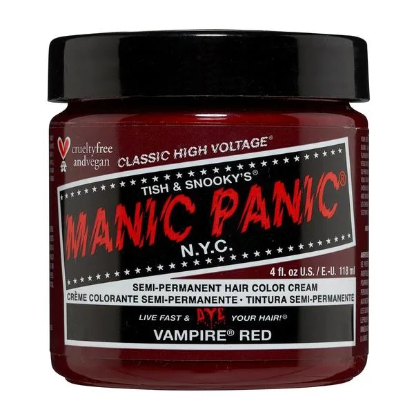 Semi Permanent Hair Color Cream, Vampire Red (2020 formulation)