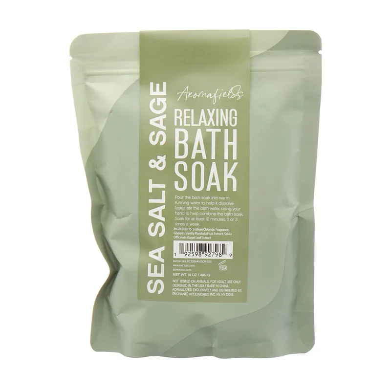 Relaxing Bath Soak, Sea Salt & Sage