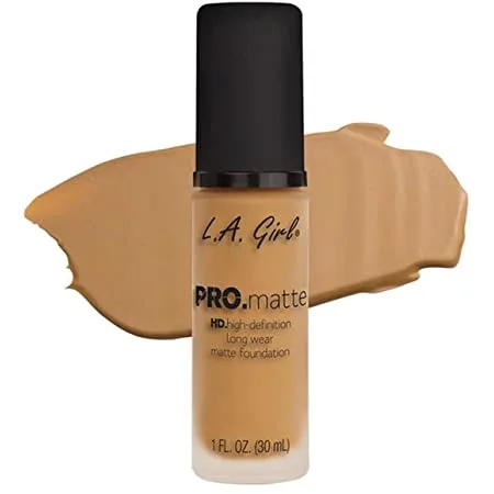 Pro.Matte HD.High Definition Long Wear Matte Liquid Foundation Light Tan Glm676 (2020 formulation)