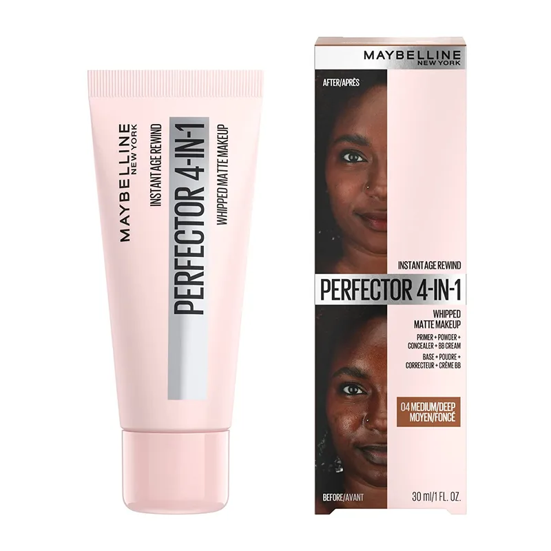 Whipped Matte Makeup Primer + Powder+ Concealer + Bb Cream Moyen Medium 04
