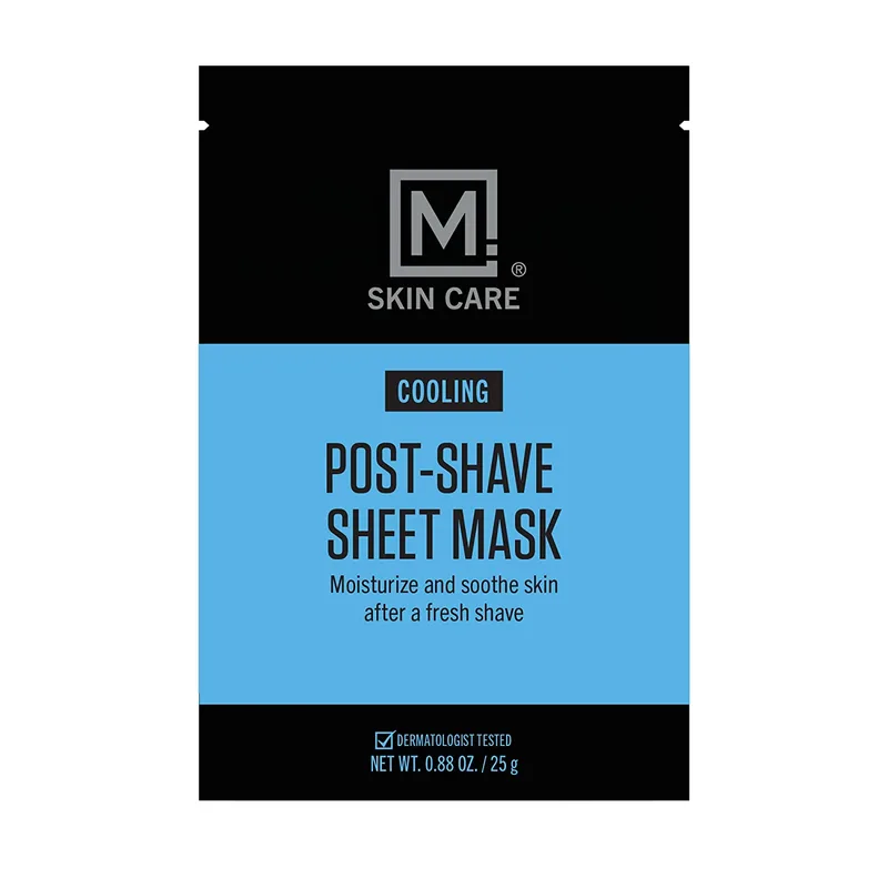 M Skin Care Cooling Post Shave Sheet Mask