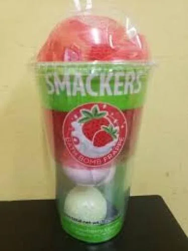 Bath Bomb Frappe, Strawberry Cream (2018 formulation)
