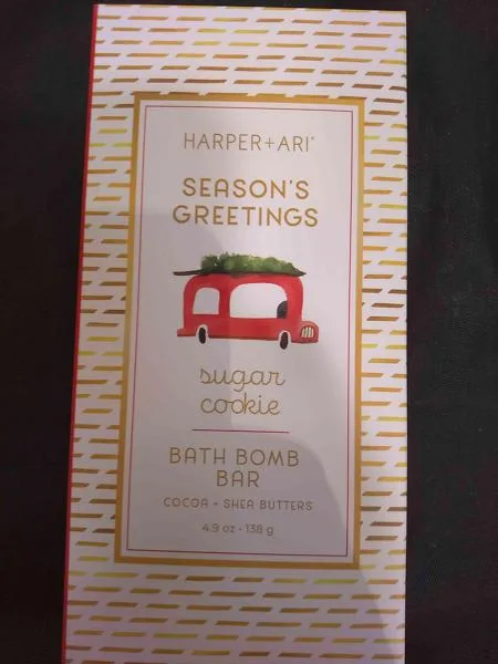 Season's Greetings Bath Bomb Bar, Sugar Cookie