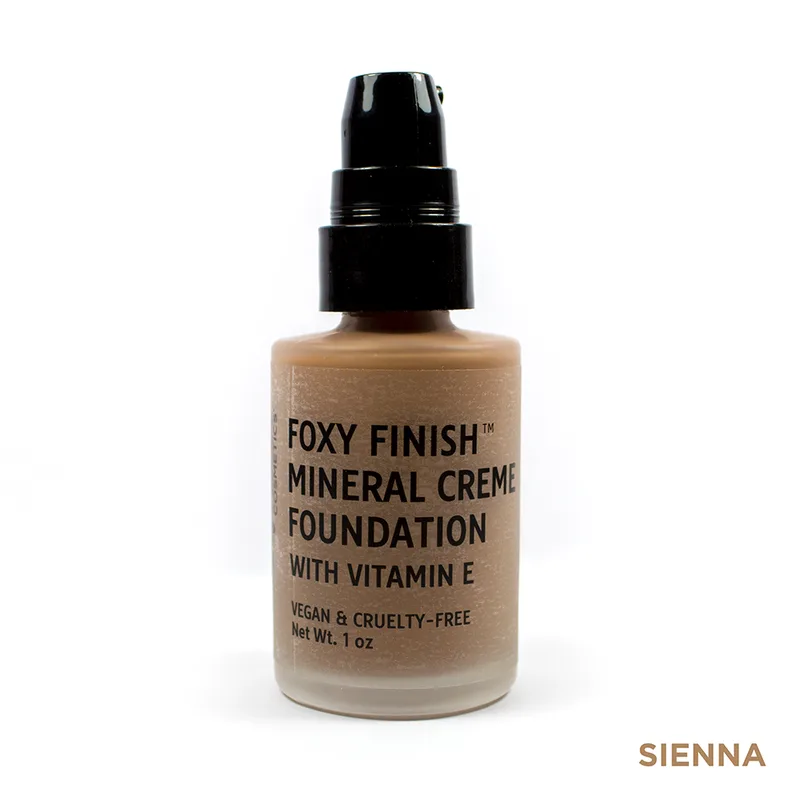 Foxy Satin Finish Foundation, Sienna (2020 formulation)