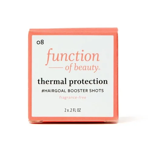 Thermal Protection #Hairgoal Booster Shots, 08 Fragrance Free (2020 formulation)