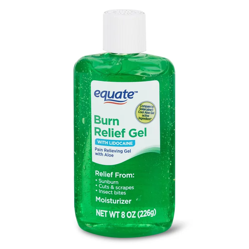 Pain Relieving Burn Relief Gel With Aloe