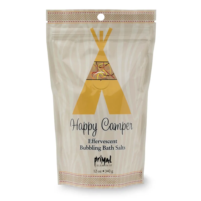 Effervescent Bubbling Bath Salts, Happy Camper