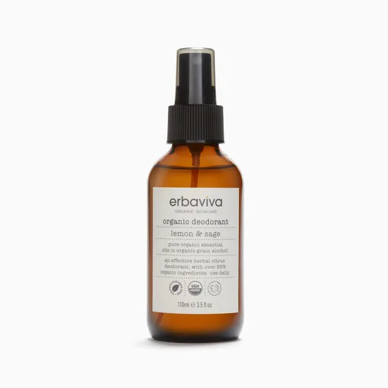 Organic Deodorant, Lemon & Sage