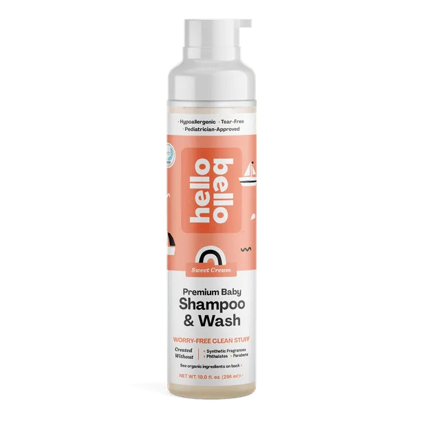 Premium Baby Shampoo & Body Wash, Sweet Cream