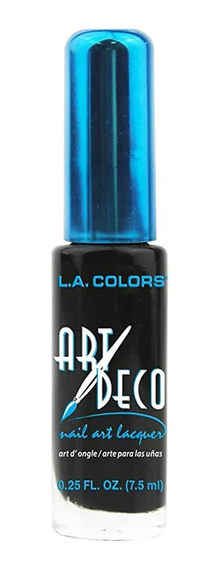 Art Deco Nail Art, Black