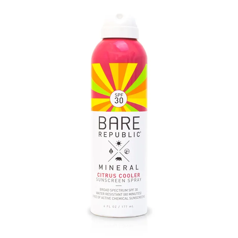Mineral Sunscreen Spray, Citrus Cooler, SPF 30