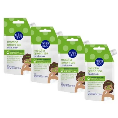 Matcha Green Tea Mud Mask - 4pk/