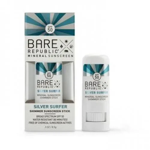Mineral Sunscreen Stick, Silver Surfer, SPF 50