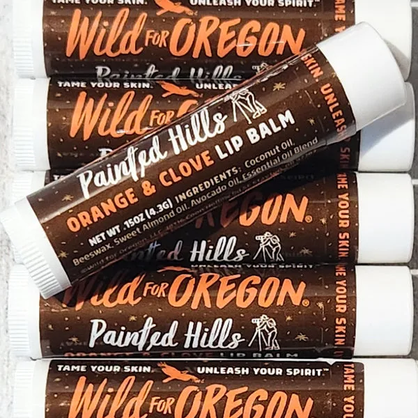 For Oregon Lip Balm, Painted Hills Orange & Clove