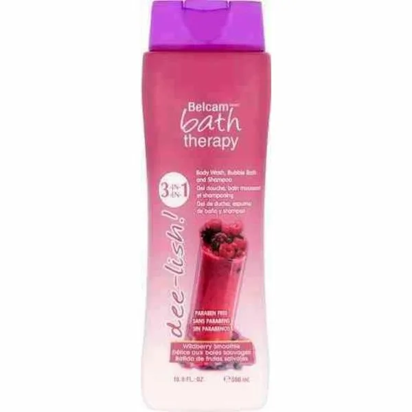 Dee Lish! Therapy 3 in 1 Bubble Bath, Body Wash, and Shampoo, Wildberry Smoothie (2019 formulation)