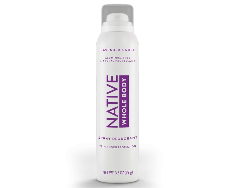 Whole Body Deodorant Spray, Lavender & Rose
