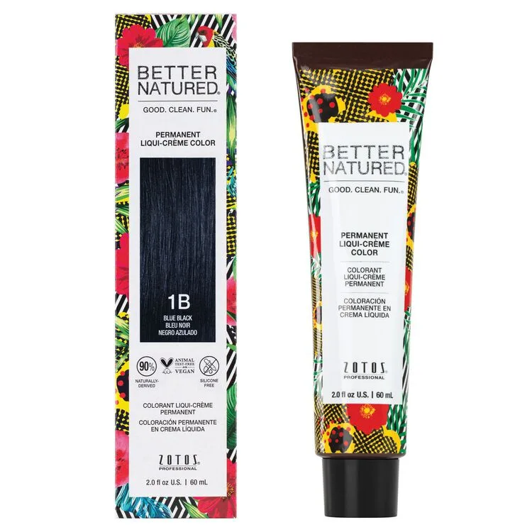 Zotos Professional Permanent Liqui Creme Color, Blue Black 1 B