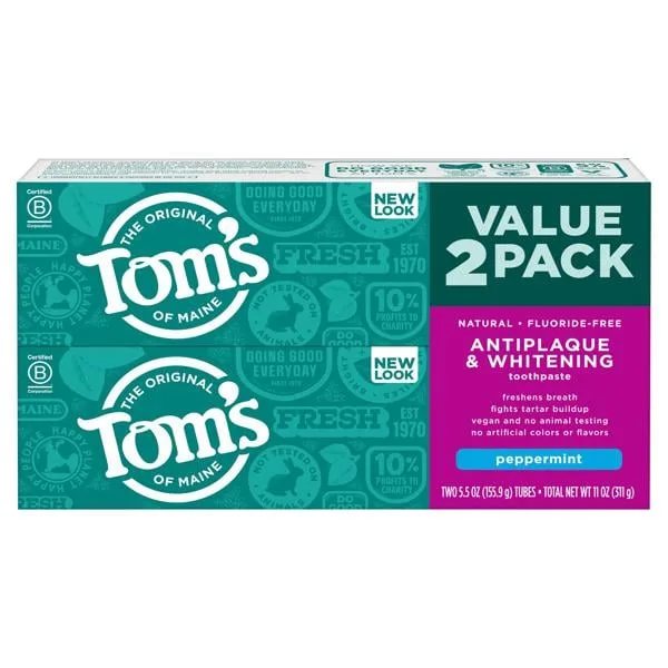 Antiplaque & Whitening Peppermint Toothpaste