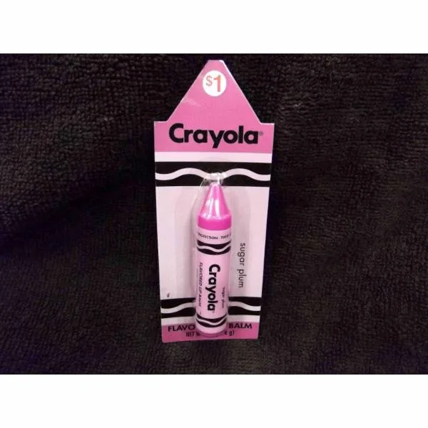 Crayola Flavored Lip Balm, Sugar Plum (2019 formulation)