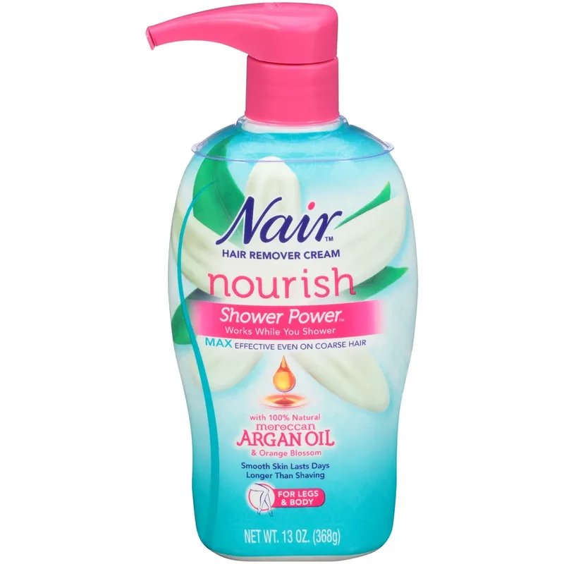 Shower Power Nourish with 100% Natural Moroccan Argan Oil & Orange Blossom Hair Remover (2019 formulation)