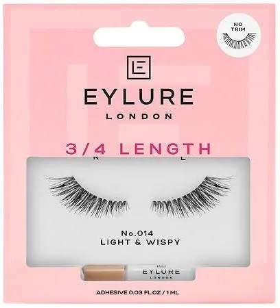 London Strip Lashes With Adhesive 3/4 Length