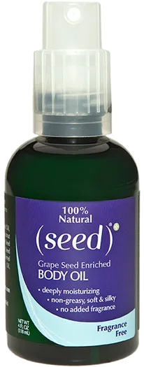 ) Grape Seed Enriched Body Oil, Fragrance Free