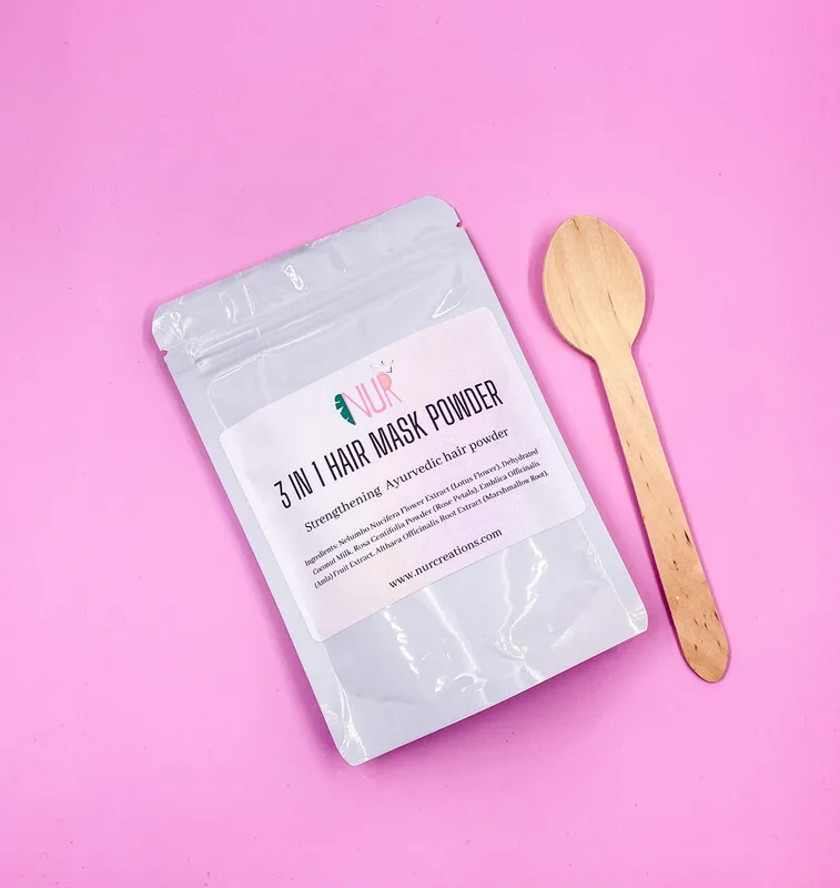 3-in-1 Hair Mask Powder, Strengthening Ayuvedic Hair Powder