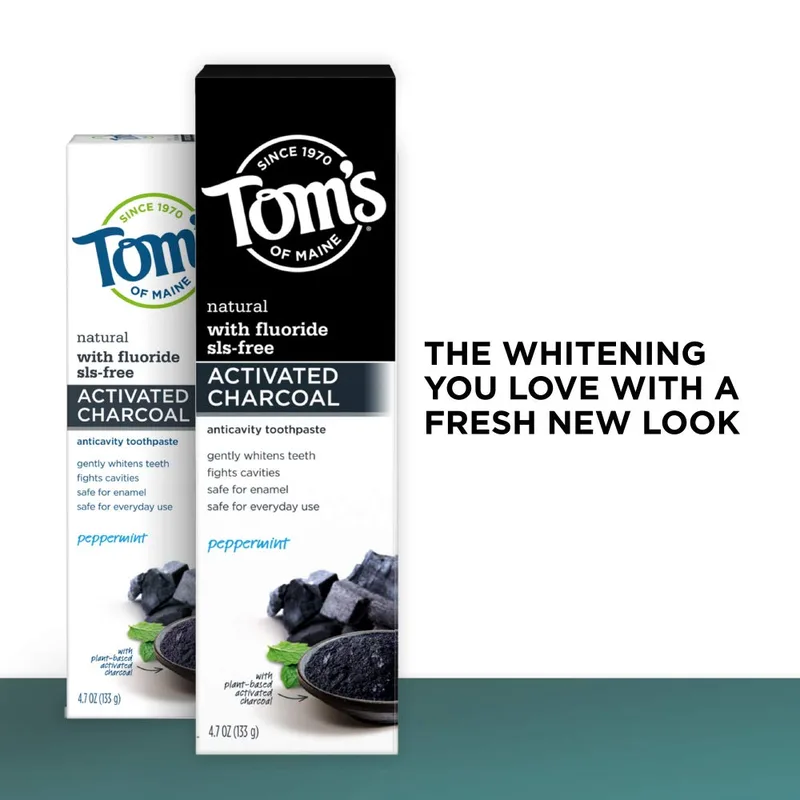 Activated Charcoal Whitening Toothpaste Peppermint (2020 formulation)