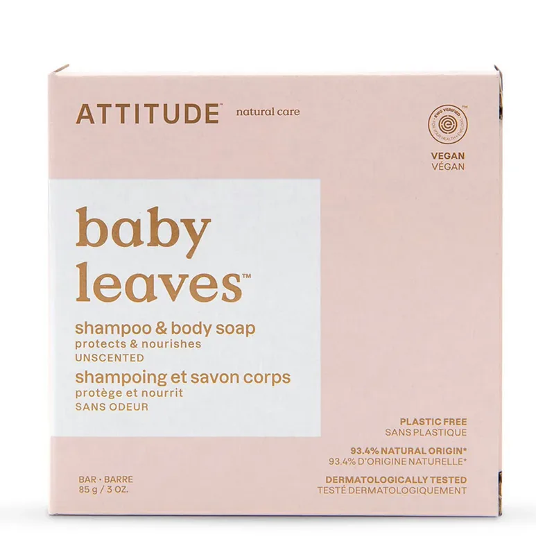 Baby Leaves Baby Shampoo & Body Soap, Unscented