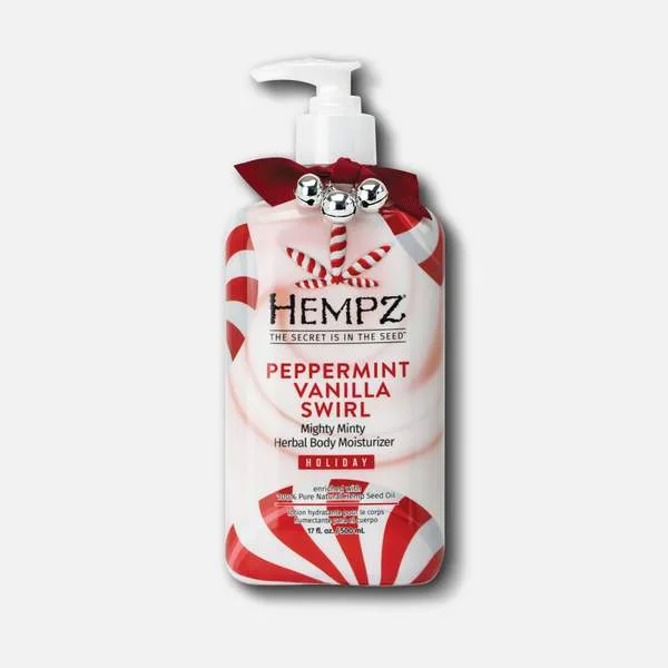 Holiday Mighty Minty Herbal Body Moisturizer, Peppermint Vanilla Swirl