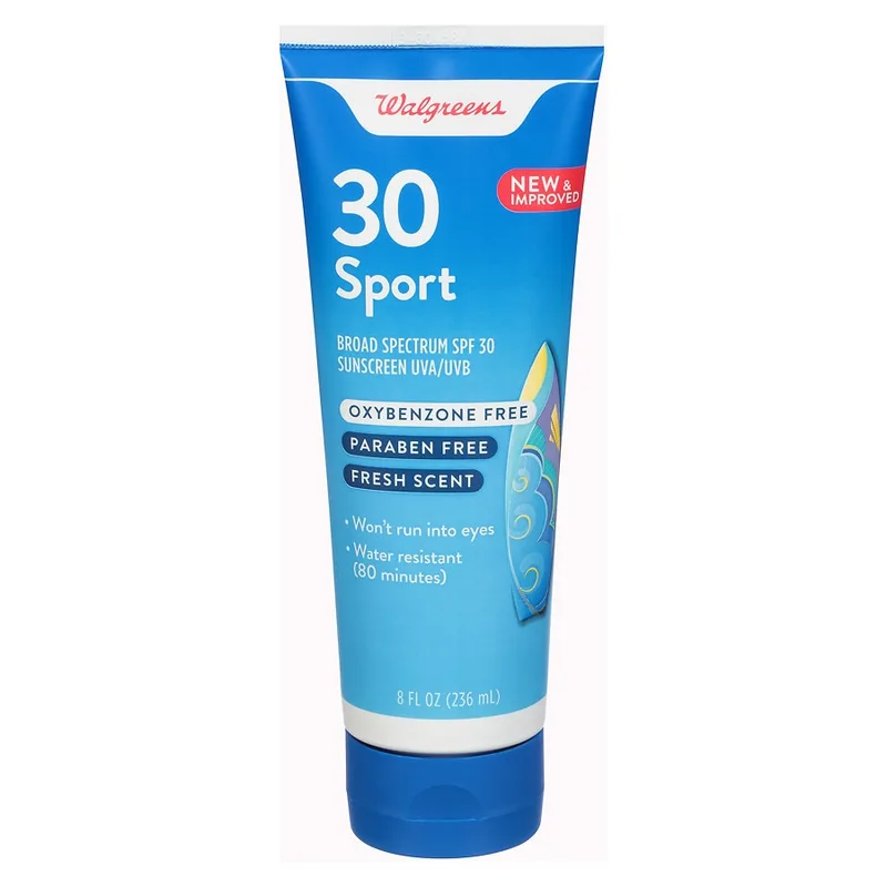 Sport Sunscreen Lotion, Fresh Scent, SPF 30