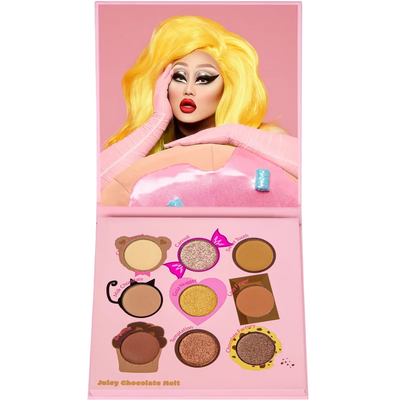 Juicy Nine Pressed Eyeshadow Palette, 04 Juicy Chocolate Melt