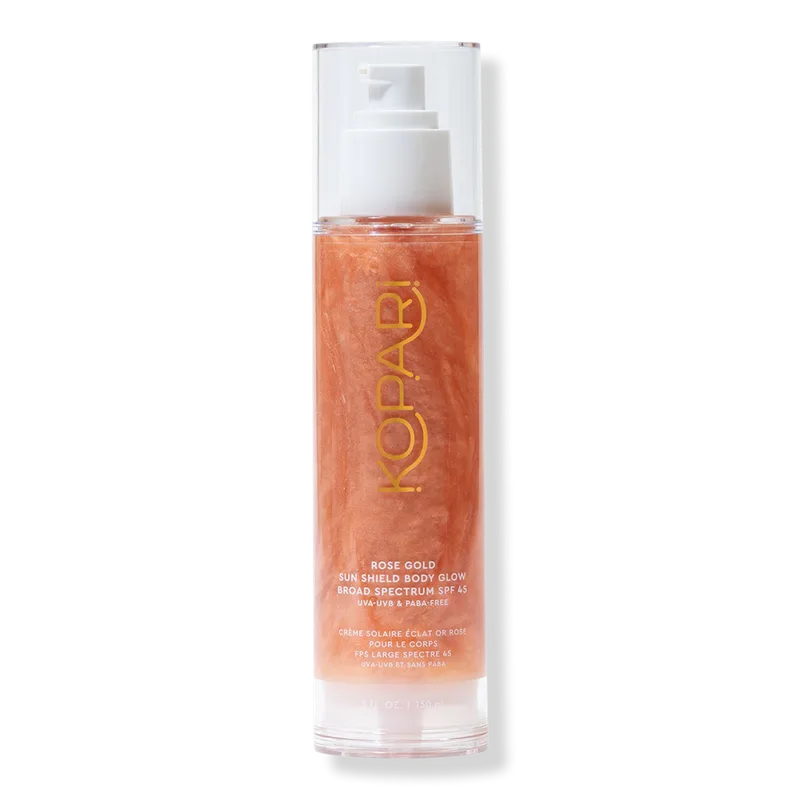 Beauty Rose Gold Sun Shield Body Glow Gel SPF 45