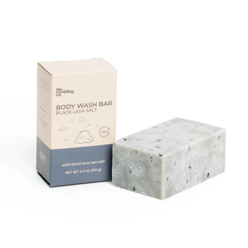Body Wash Bar, Black Lava Salt