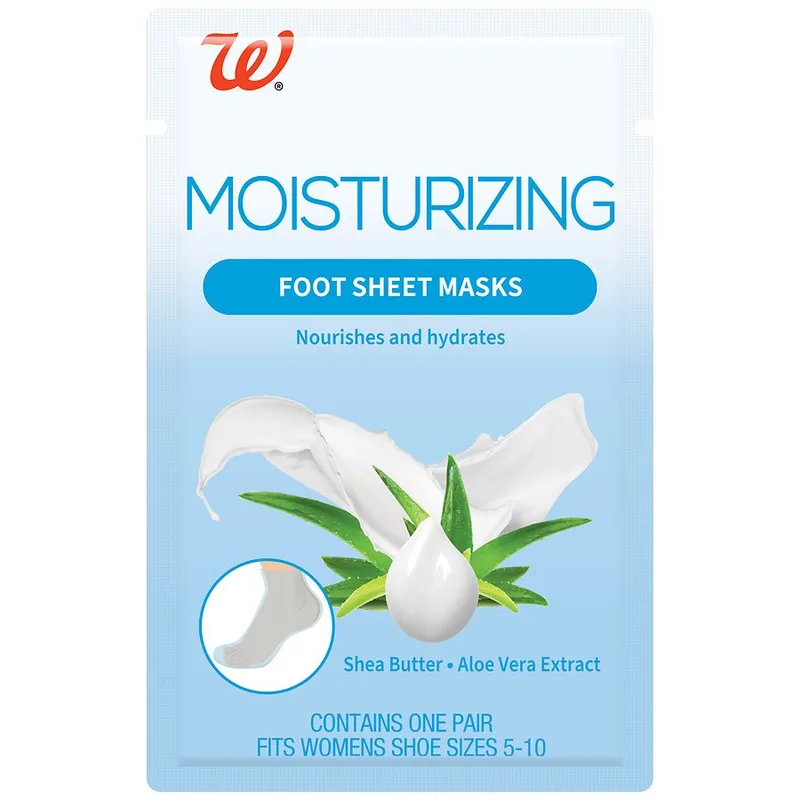 Moisturizing Foot Sheet Masks, Shea butter + aloe vera extract