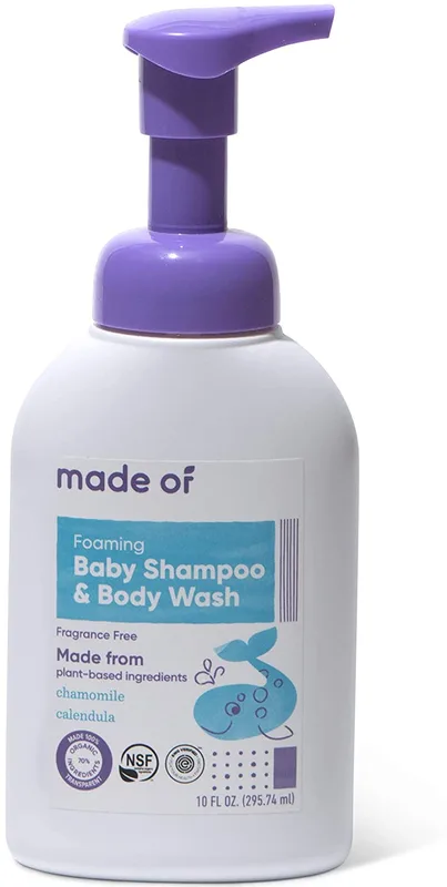 Fragrance Free Foaming Baby Shampoo & Body Wash (2018 formulation)